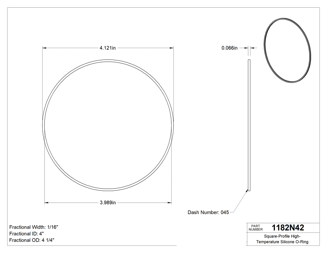 Technical drawing - 1182N42